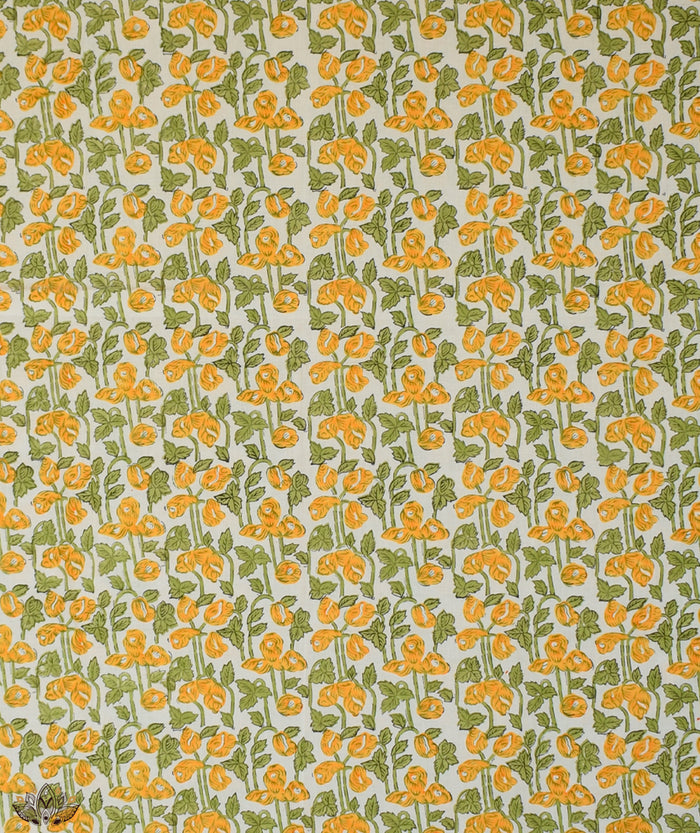 HANDBLOCK PRINTED SANGANEER COTTON SUITS WITH KOTA DUPATTA
