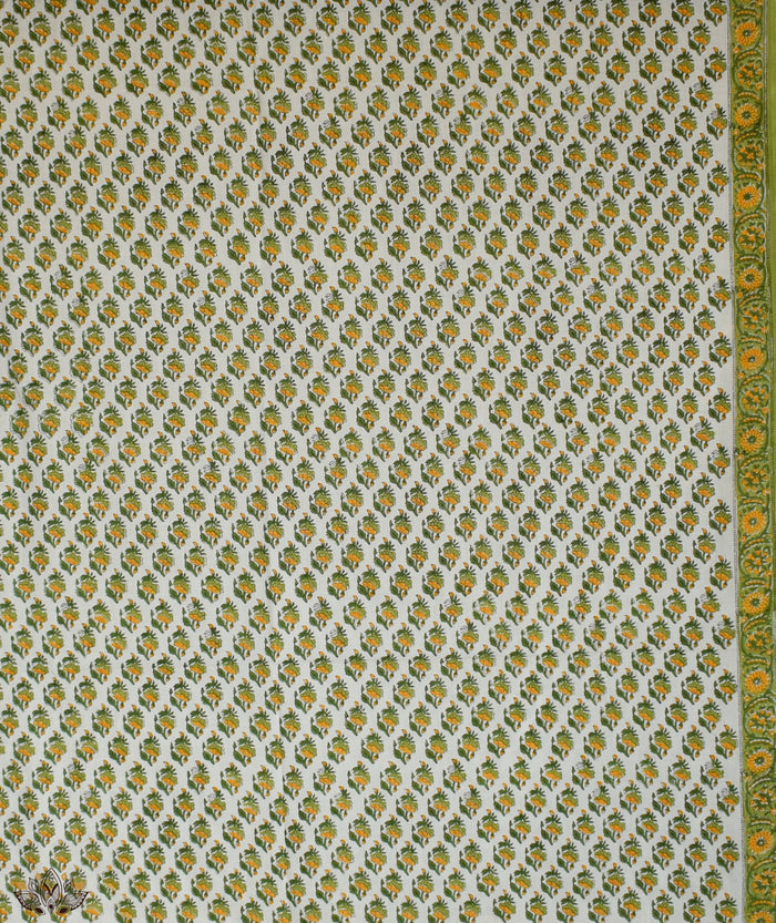 HANDBLOCK PRINTED SANGANEER COTTON SUITS WITH KOTA DUPATTA
