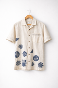 Handstitched Applique Kala Cotton Shirt