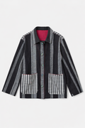 Handwoven Kala Cotton Shacket - Black