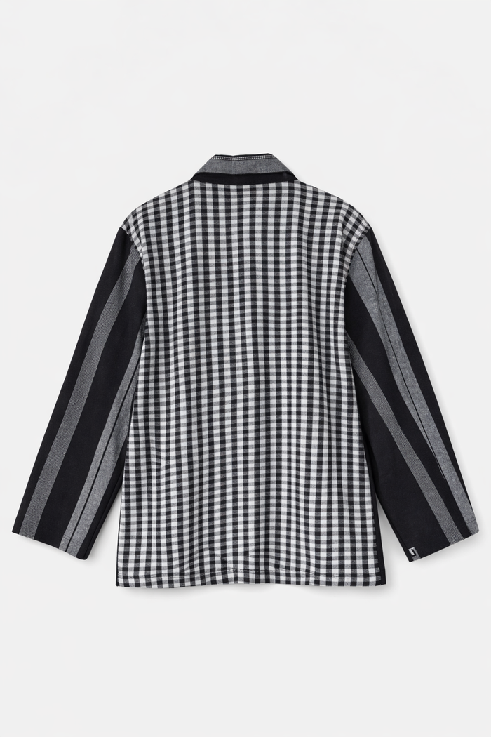 Handwoven Kala Cotton Shacket - Black