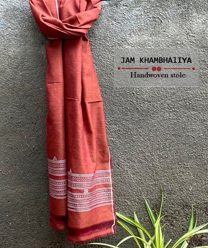JAM KHAMBHADIYA HAND WOVEN STOLE