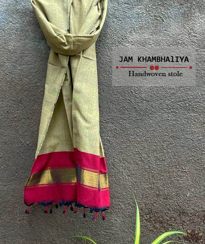 JAM KHAMBHADIYA HAND WOVEN STOLE