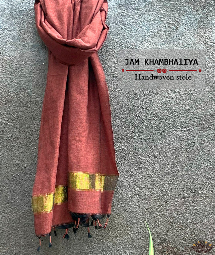 JAM KHAMBHADIYA HAND WOVEN STOLE