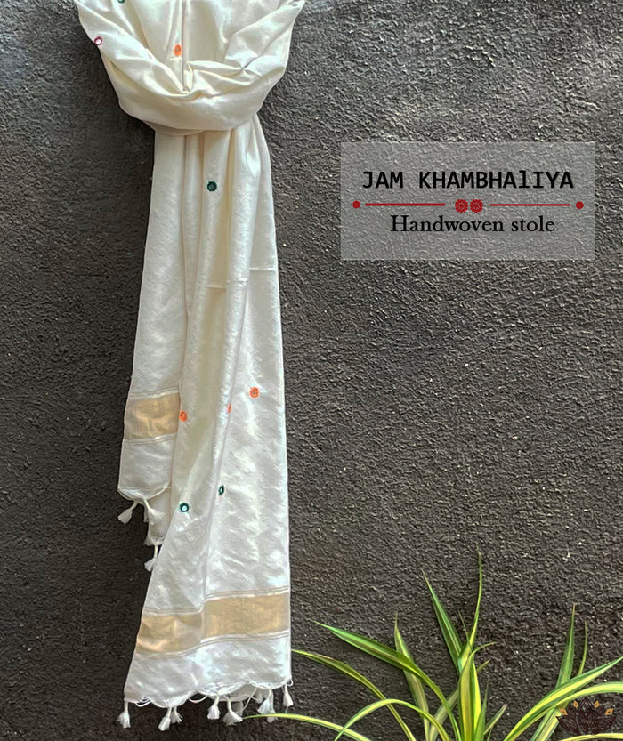 JAM KHAMBHADIYA HAND WOVEN STOLE