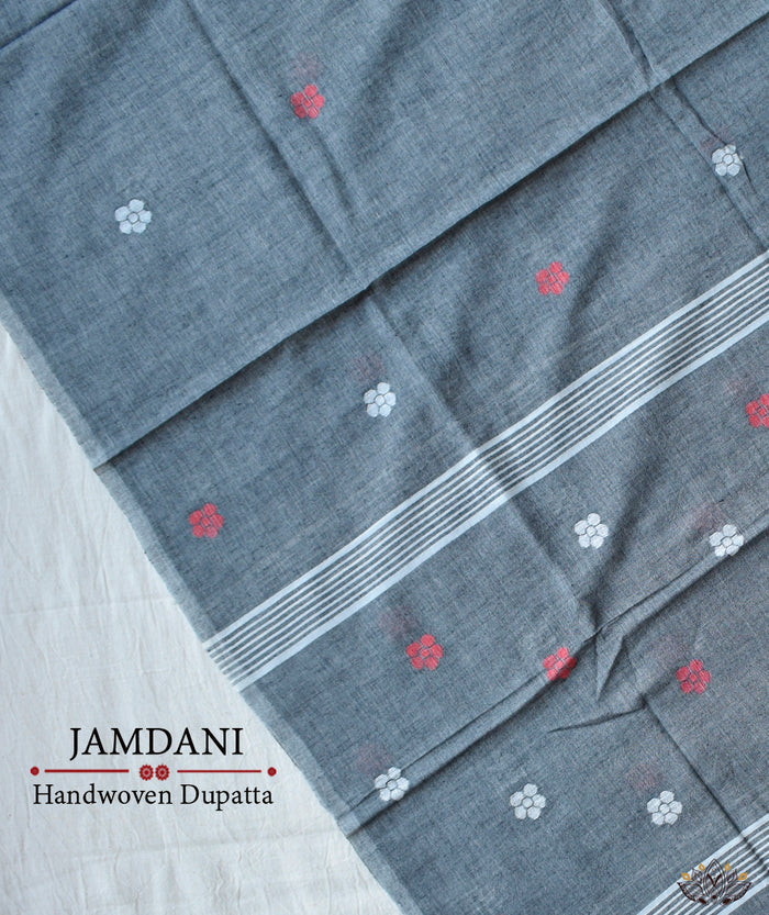 JAMDANI COTTON HANDMADE DUPATTA