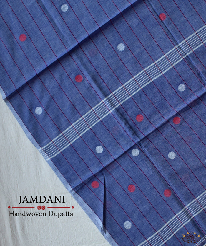 JAMDANI COTTON HANDMADE DUPATTA