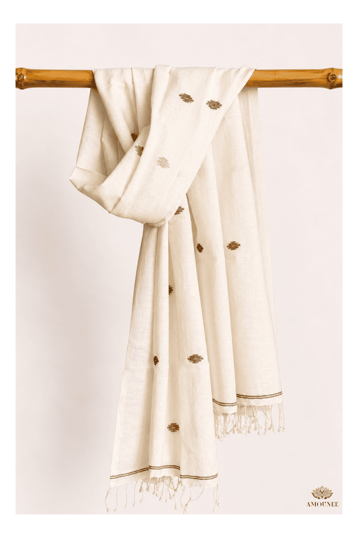 JAMDANI COTTON HANDMADE STOLE