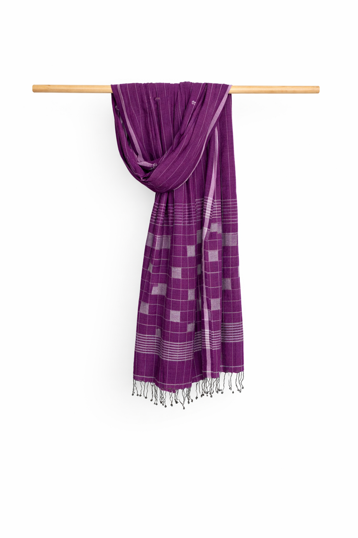 JAMDANI COTTON HANDMADE STOLE