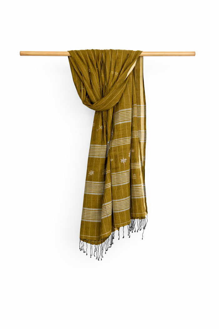 JAMDANI COTTON HANDMADE STOLE