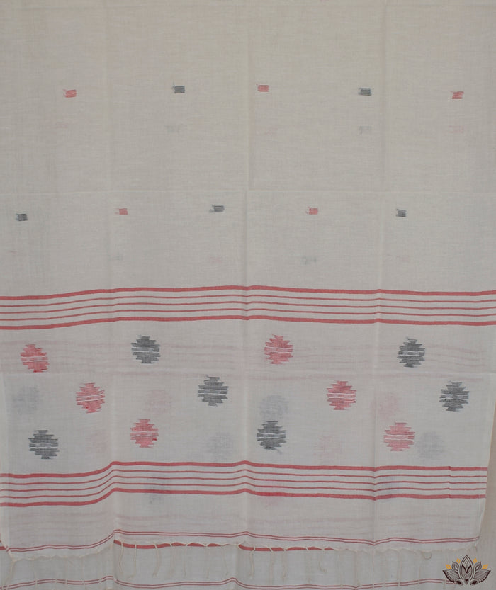 JAMDANI COTTON HANDMADE STOLE
