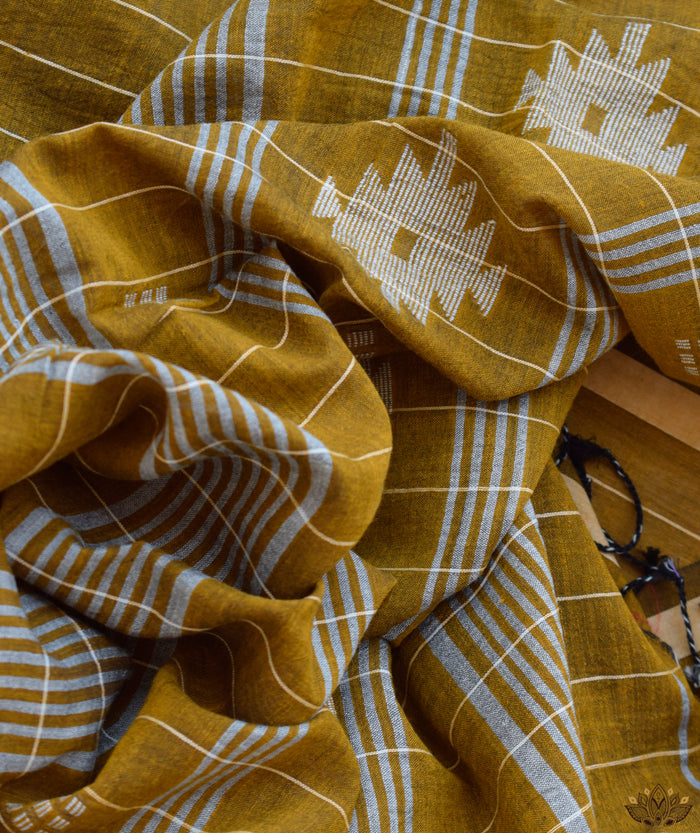 JAMDANI COTTON HANDMADE STOLE