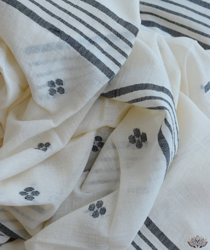 JAMDANI COTTON HANDMADE STOLE