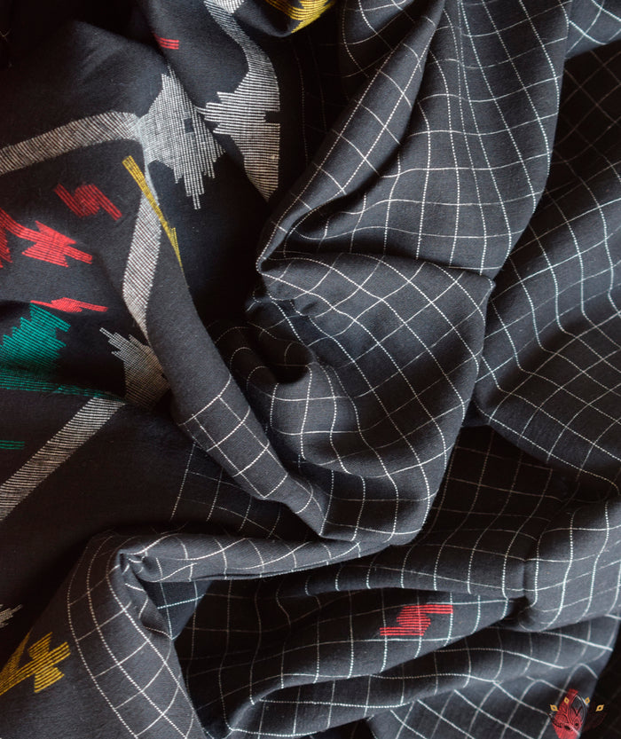 JAMDANI COTTON HANDMADE YARDAGE