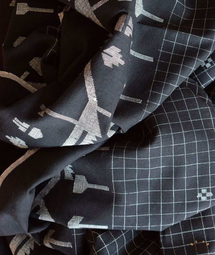 JAMDANI COTTON HANDMADE YARDAGE