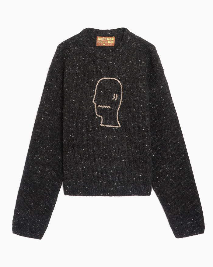 Sweaters Brain Dead Logohead Men's Sweater - BDP26O12004979BK03