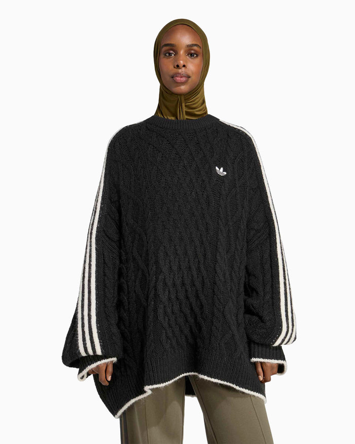 Sweaters adidas Originals Cable Knit Graphic Oversize Women's Sweater - KR9621