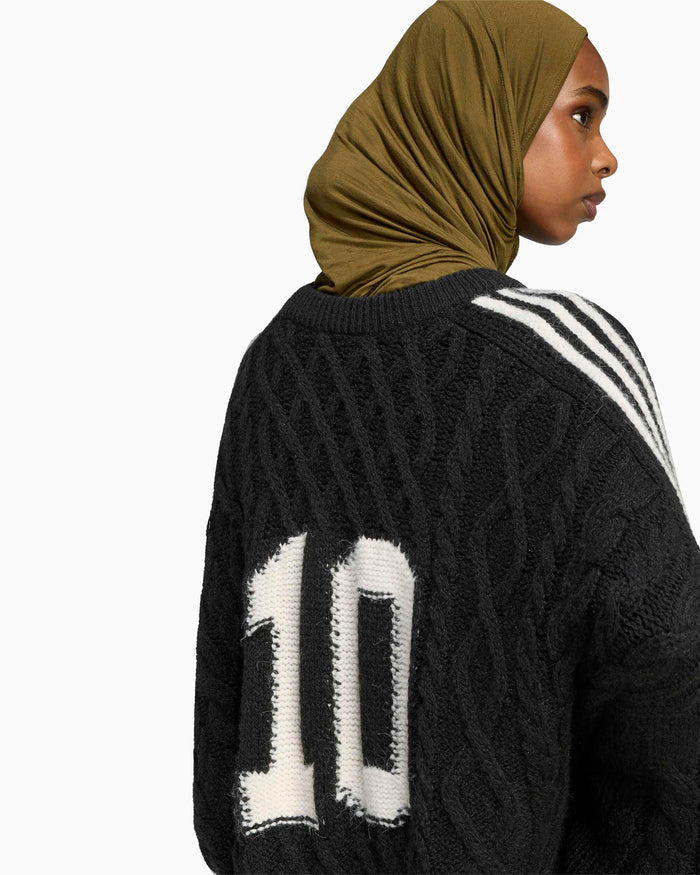 Sweaters adidas Originals Cable Knit Graphic Oversize Women's Sweater - KR9621