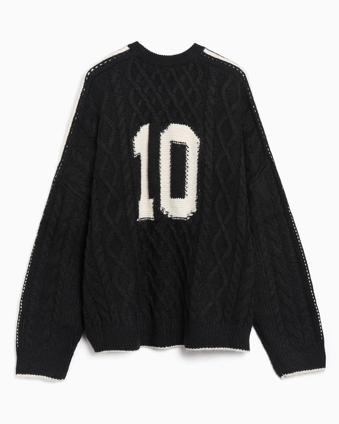 Sweaters adidas Originals Cable Knit Graphic Oversize Women's Sweater - KR9621