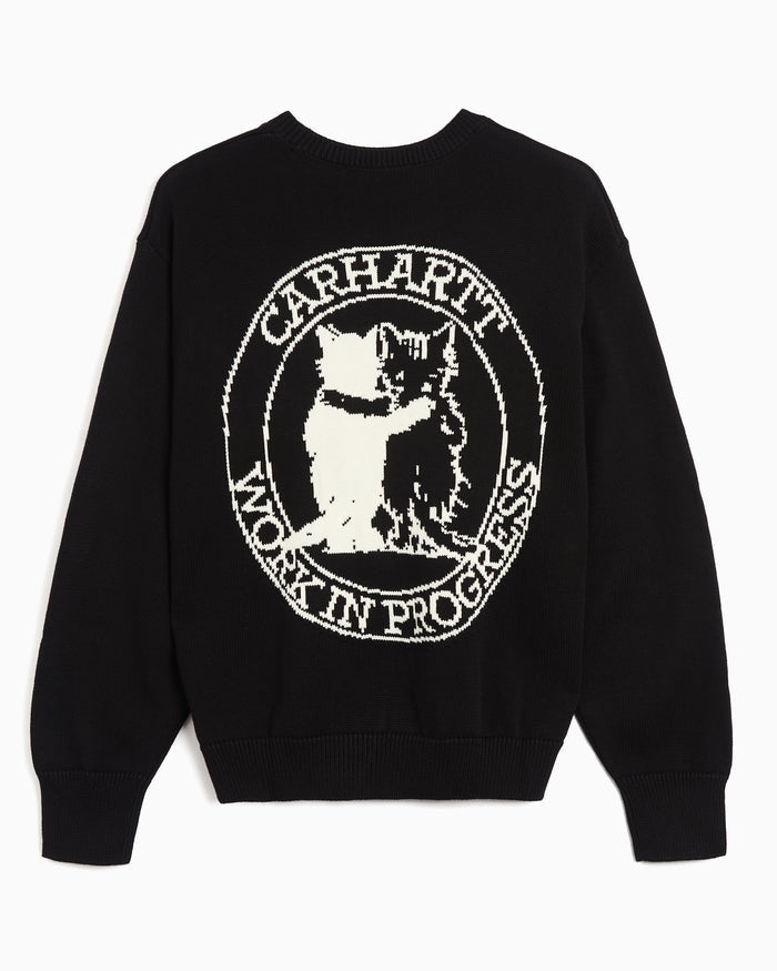 Sweaters Carhartt WIP Hugging Cats Graphic Relaxed Women's Sweater - I036850-K02XX
