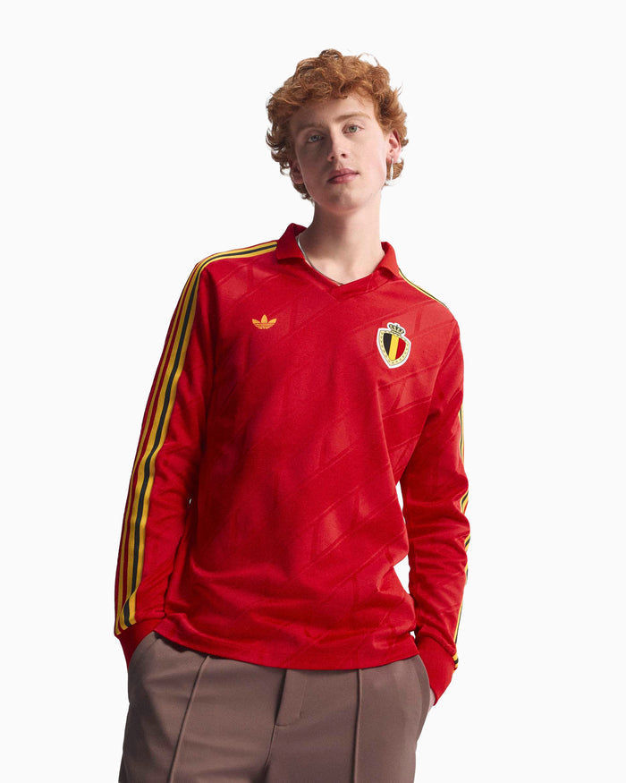 T-Shirts adidas Originals Belgium 1986 Football 1st Kit Men's Jersey T-Shirt - KA5111