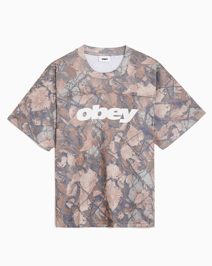 T-Shirts OBEY Clothing Practice Camo Print Relaxed Men's Jersey T-Shirt - 131080377-FNC