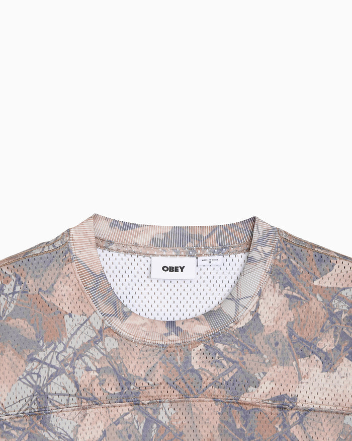 T-Shirts OBEY Clothing Practice Camo Print Relaxed Men's Jersey T-Shirt - 131080377-FNC