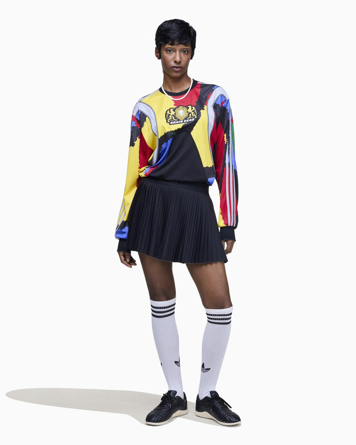 T-Shirts adidas Originals x Brain Dead Graphic Long-Sleeved Relaxed Unisex Jersey T-Shirt - JY7958