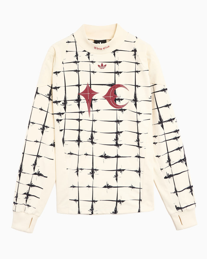 T-Shirts adidas Originals x Thug Club Goalie Graphic Long-Sleeved Relaxed Men's Jersey T-Shirt - KF6914