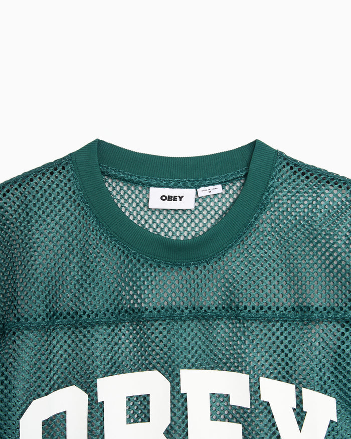T-Shirts OBEY Clothing Collegiate Logo Boxy Men's Jersey T-Shirt - 131080375-RFR