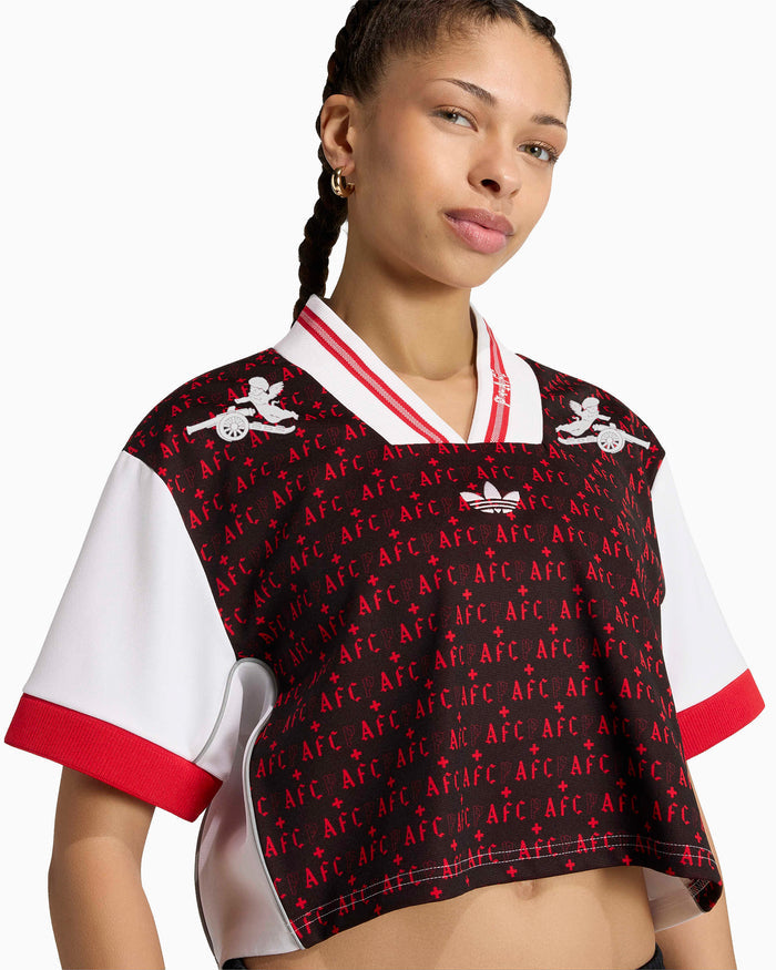 T-Shirts adidas Originals x Arsenal FC x Places+Faces 25/26 Logo Crop Women's Jersey T-Shirt - KC1214