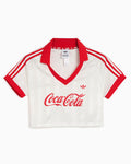 T-Shirts adidas Originals x Coca-Cola Logo Crop Women's Jersey T-Shirt - KY7571