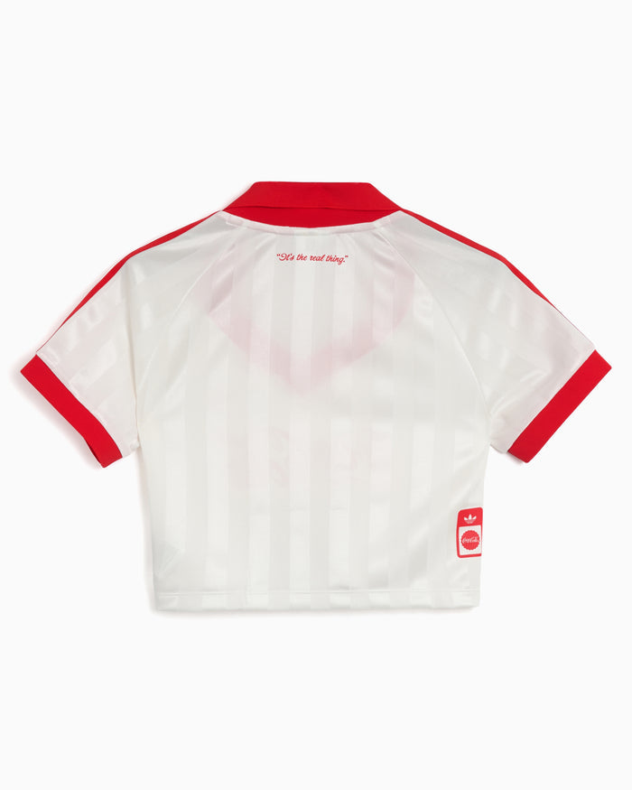 T-Shirts adidas Originals x Coca-Cola Logo Crop Women's Jersey T-Shirt - KY7571