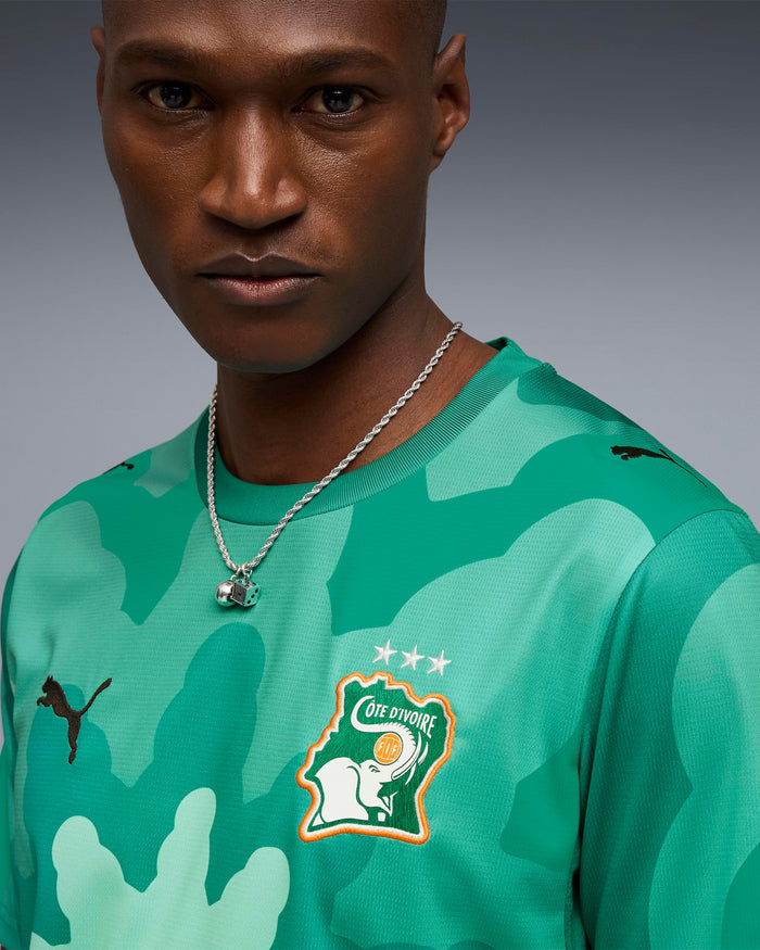 T-Shirts Puma x Salehe Bembury x Ivory Coast Goalkeepers Logo Men's Jersey T-Shirt - 787111-89