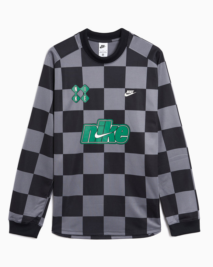 T-Shirts Nike Sportswear Club Goalie Plaid Long-Sleeved Relaxed Men's Jersey T-Shirt - II4367-084