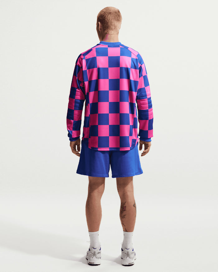 T-Shirts Nike Sportswear Club Goalie Plaid Long-Sleeved Relaxed Men's Jersey T-Shirt - II4367-480