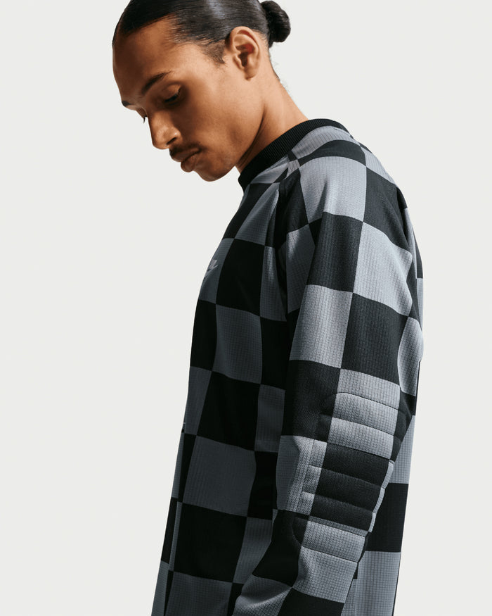 T-Shirts Nike Sportswear Club Goalie Plaid Long-Sleeved Relaxed Men's Jersey T-Shirt - II4367-084