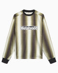 T-Shirts Metalwood Digital Hombre Striped Long-Sleeved Relaxed Men's Jersey T-Shirt - 26SS-04-03_GRN