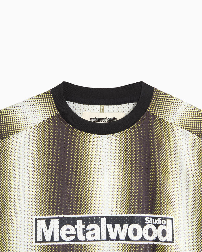 T-Shirts Metalwood Digital Hombre Striped Long-Sleeved Relaxed Men's Jersey T-Shirt - 26SS-04-03_GRN