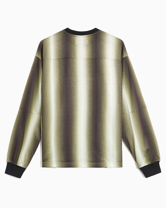 T-Shirts Metalwood Digital Hombre Striped Long-Sleeved Relaxed Men's Jersey T-Shirt - 26SS-04-03_GRN