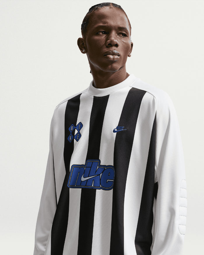 T-Shirts Nike Sportswear Club Goalie Striped Long-Sleeved Relaxed Men's Jersey T-Shirt - II4365-010