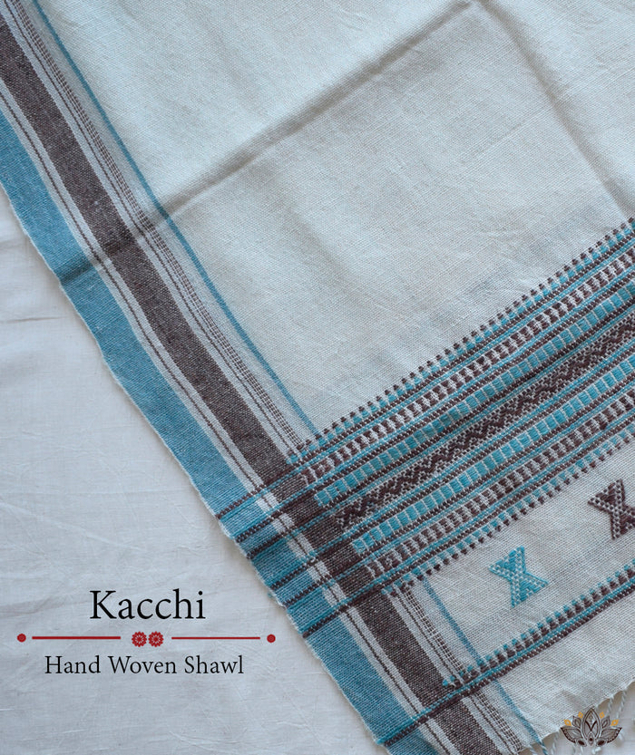 KACCHI WOOLEN HANDWOVEN SHAWL