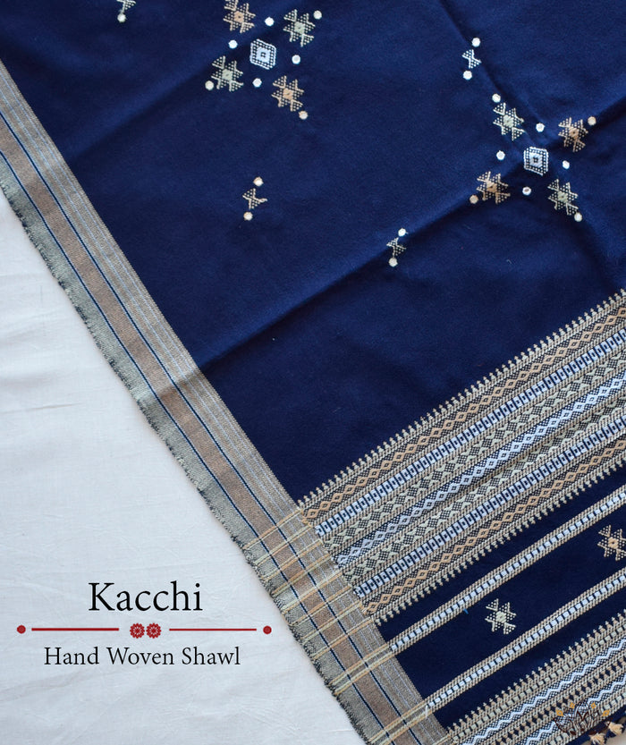 KACCHI WOOLEN HANDWOVEN SHAWL