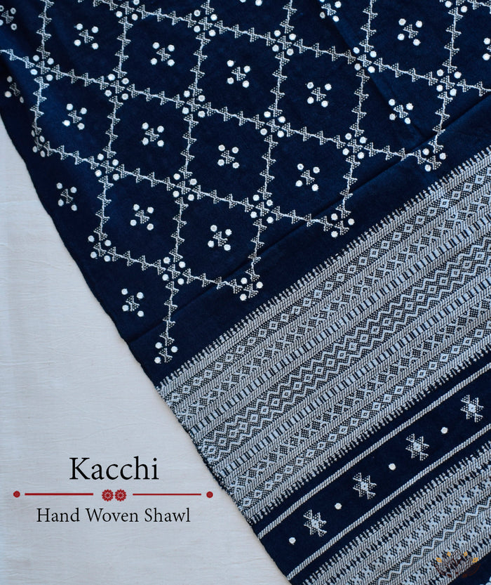 KACCHI WOOLEN HANDWOVEN SHAWL