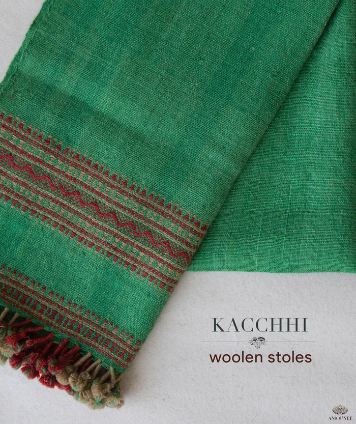 KACCHI WOOLEN HANDWOVEN STOLE