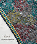 Kantha Embroidered Art Silk Stole