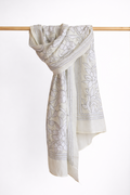 Kantha Embroidered Art Silk Stole