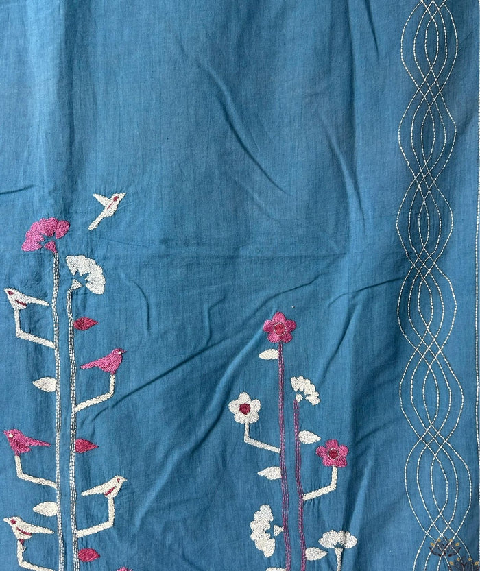 Kantha Hand Embroided saree
