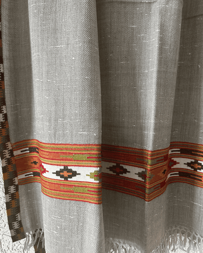 KULLU WEAVING HANDWOVEN MERINO WOOL SHAWL