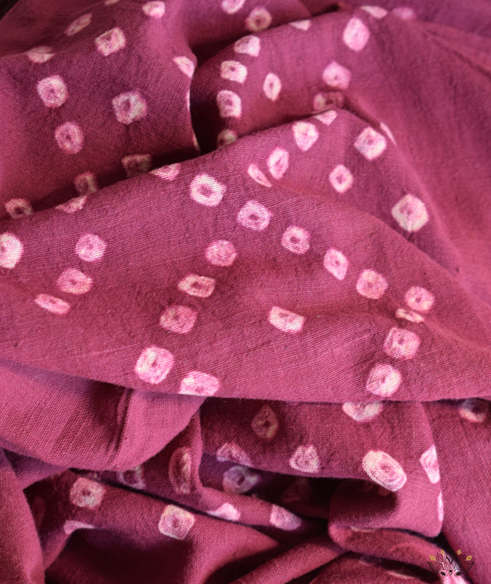 KUTCHI BANDHANI KALA COTTON HANDWOVEN STOLE